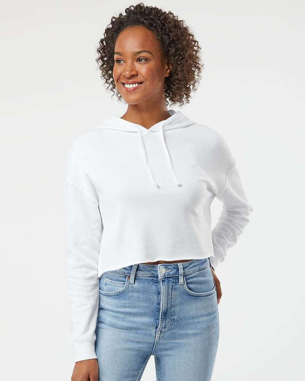 Independent Trading Co. AFX64CRP - Women's Lightweight Crop Hooded Pullover