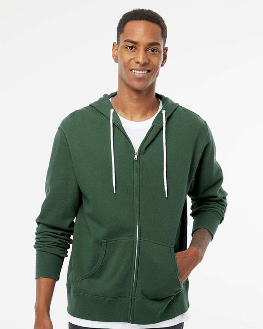Independent Trading Co. AFX90UNZ - Buzo unisex con capucha y cierre entero