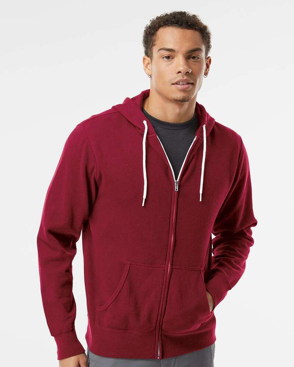 Independent Trading Co. AFX90UNZ - Unisex Full-Zip Hooded Sweatshirt