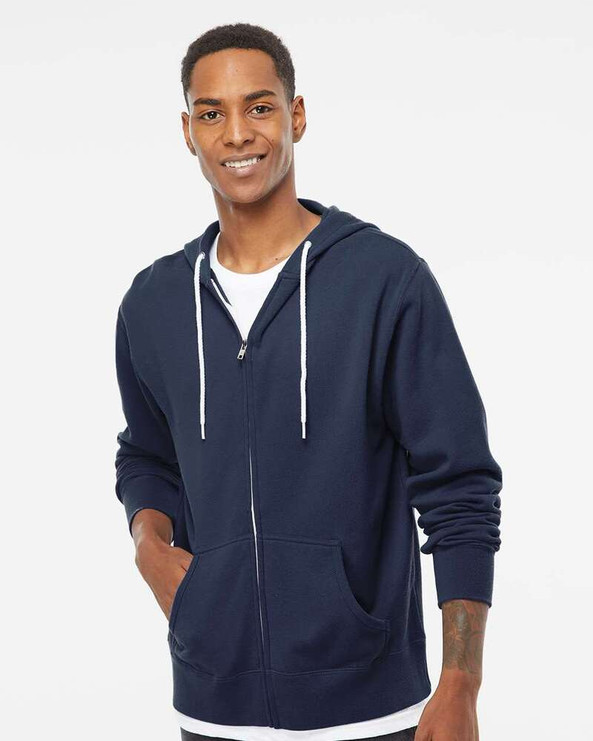 Independent Trading Co. AFX90UNZ - Buzo unisex con capucha y cierre entero