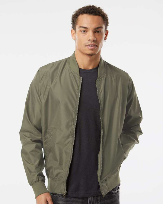 Independent Trading Co. EXP52BMR - Men's Lightweight Bomber Jacket