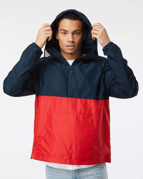 Independent Trading Co. EXP54LWP - Unisex Lightweight Quarter-Zip Windbreaker Pullover Jacket