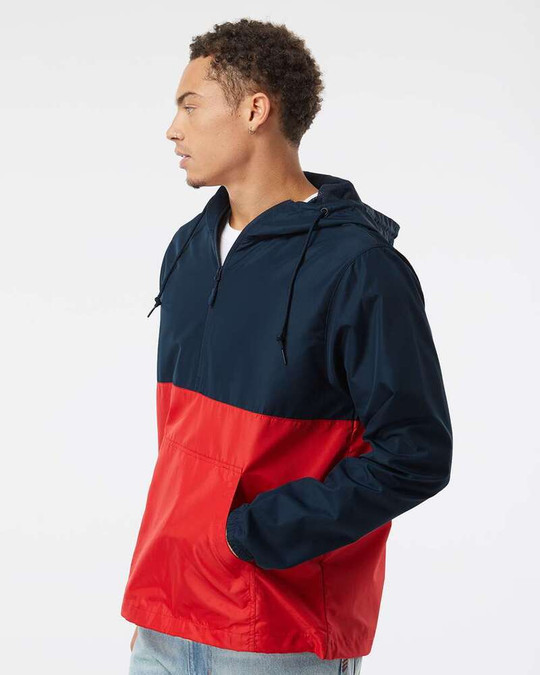 Independent Trading Co. EXP54LWP - Cortavientos Unisex Ligero con Cremallera de Cuarto de Longitud Pullover Jacket