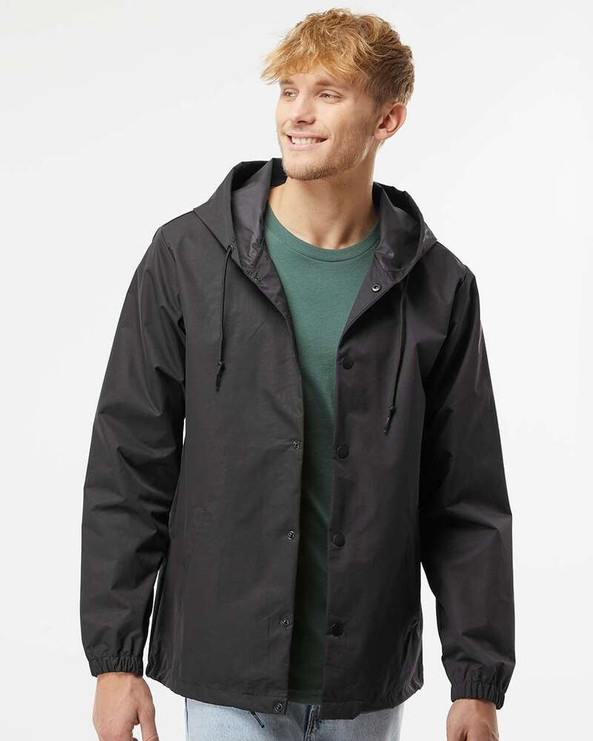 Independent Trading Co. EXP95NB - Water Resistant Hooded Windbreaker Jacket