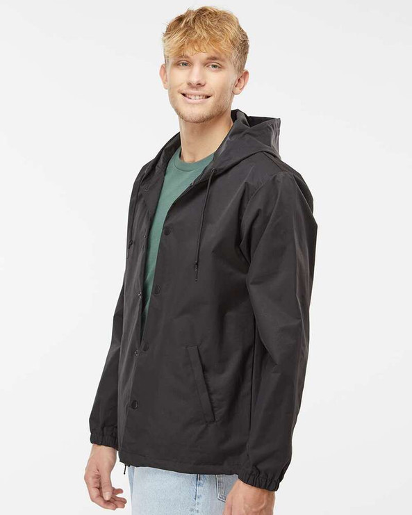 Independent Trading Co. EXP95NB - Water Resistant Hooded Windbreaker Jacket
