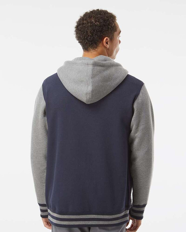 Independent Trading Co. IND45UVZ - Unisex Varsity Full-Zip Hooded Sweatshirt
