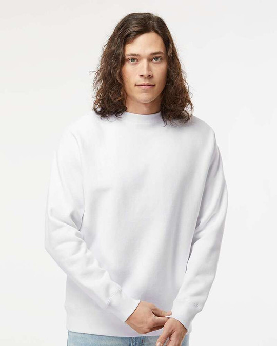 Independent Trading Co. IND5000C - Legend - Sudadera Premium Heavyweight Cross-Grain con Cuello Redondo