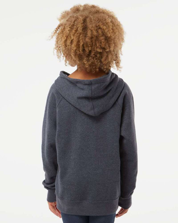 Independent Trading Co. PRM15YSB - Youth Lightweight Special Blend Raglan Hooded Sweatshirt