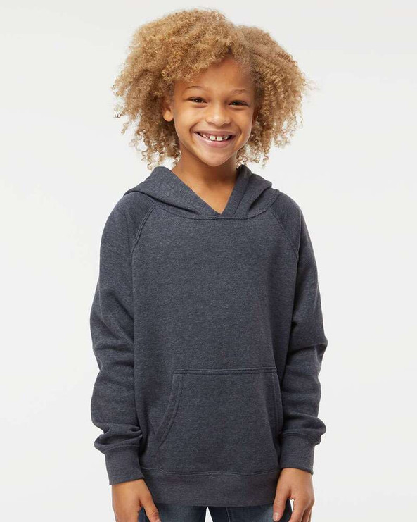 Independent Trading Co. PRM15YSB - Youth Lightweight Special Blend Raglan Hooded Sweatshirt