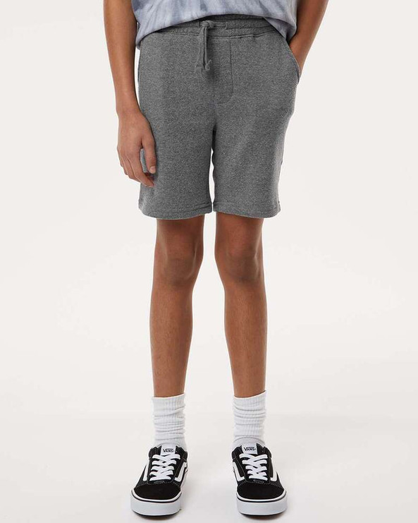Independent Trading Co. PRM16SRT - Youth Lightweight Special Blend Fleece Shorts