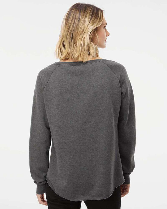 Independent Trading Co. PRM2000 - Women's California Wave Wash Crewneck Sweatshirt