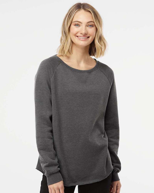 Independent Trading Co. PRM2000 - Women's California Wave Wash Crewneck Sweatshirt
