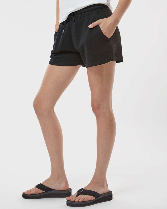 Independent Trading Co. PRM20SRT - Pantalones cortos de forro polar ligero California Wave Wash para mujer