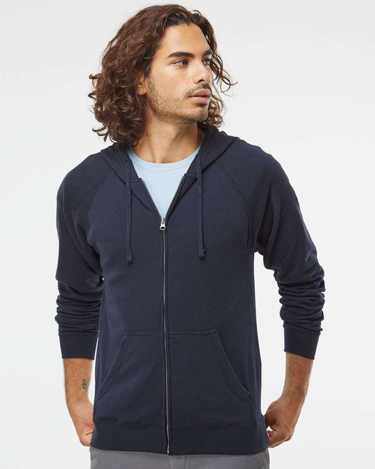 Independent Trading Co. PRM33SBZ - Sudadera con capucha y cremallera completa Unisex Special Blend Raglan