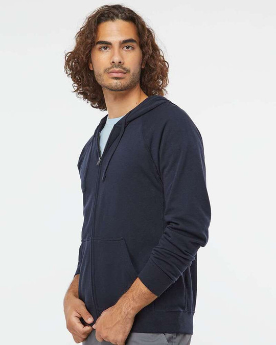 Independent Trading Co. PRM33SBZ - Sudadera con capucha y cremallera completa Unisex Special Blend Raglan