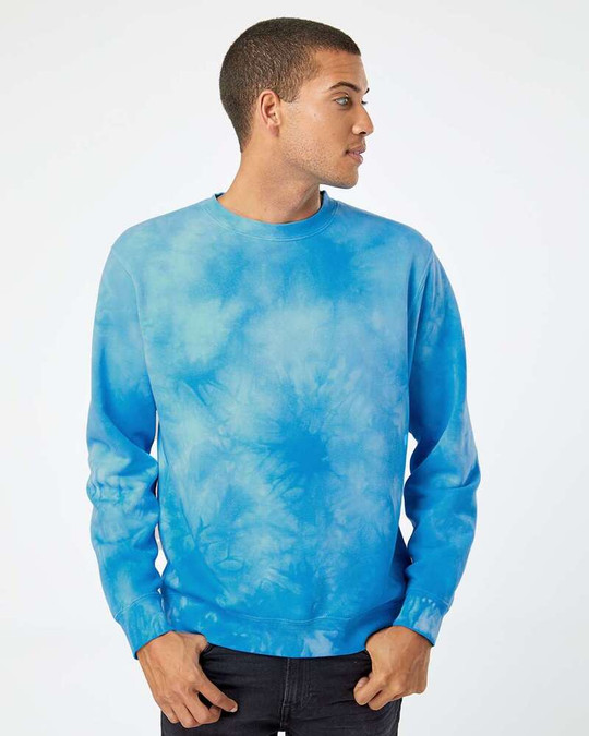 Independent Trading Co. PRM3500TD - Midweight Tie-Dyed Crewneck Sweatshirt