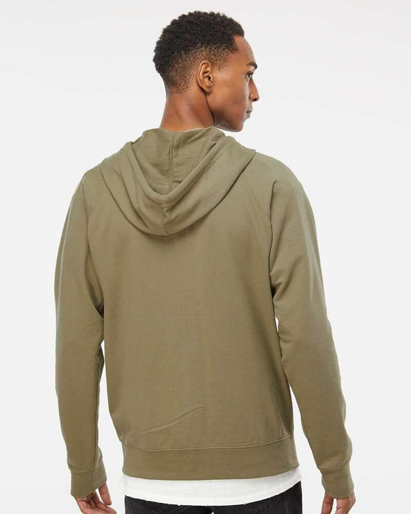 Independent Trading Co. SS1000Z - Icon Unisex Lightweight Loopback Terry Full-Zip Hooded Sweatshirt
