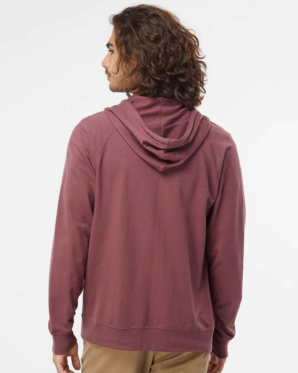 Independent Trading Co. SS1000Z - Icon Unisex Lightweight Loopback Terry Full-Zip Hooded Sweatshirt