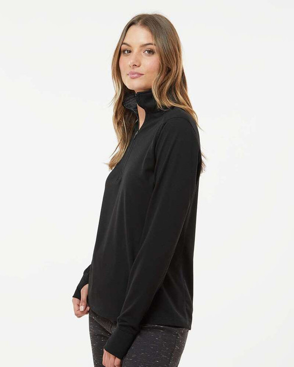 J. America 8433 - Women’s Omega Stretch Quarter-Zip Pullover