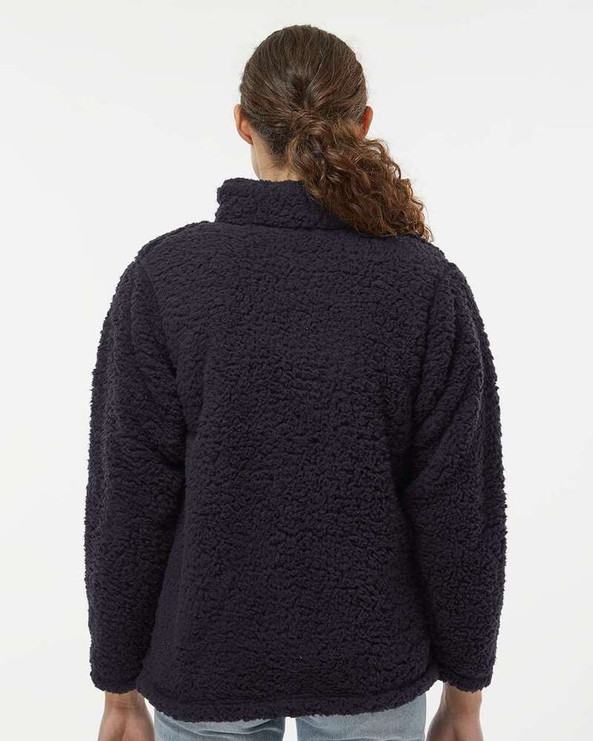 J. America 8451 - Women’s Epic Sherpa Quarter-Zip Pullover