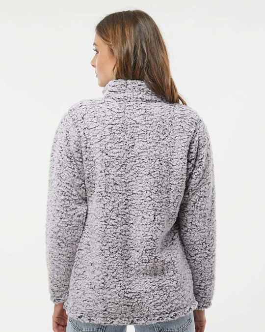 J. America 8451 - Women’s Epic Sherpa Quarter-Zip Pullover