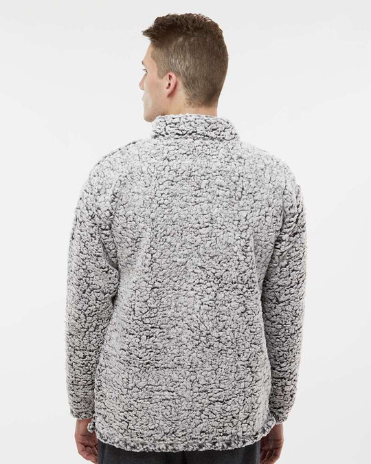 J. America 8454 - Sherpa Quarter-Zip Pullover
