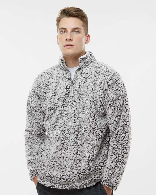 J. America 8454 - Sherpa Quarter-Zip Pullover