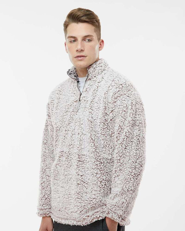 J. America 8454 - Sherpa Quarter-Zip Pullover