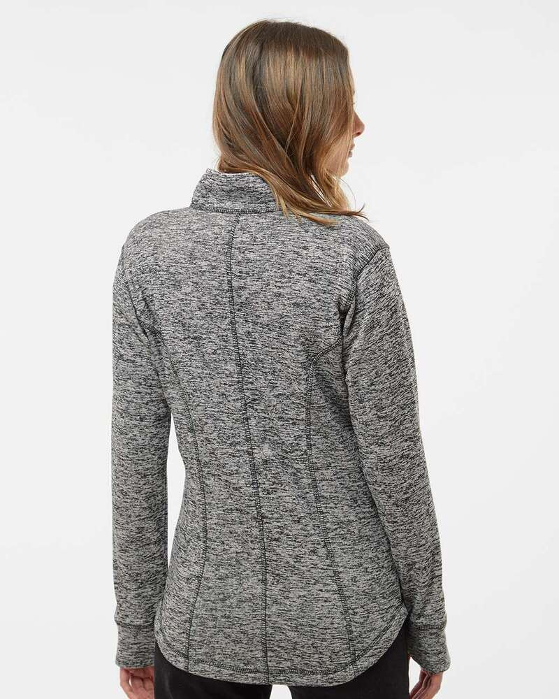 J. America 8617 - Ladies' Cosmic Fleece Quarter Zip Pullover