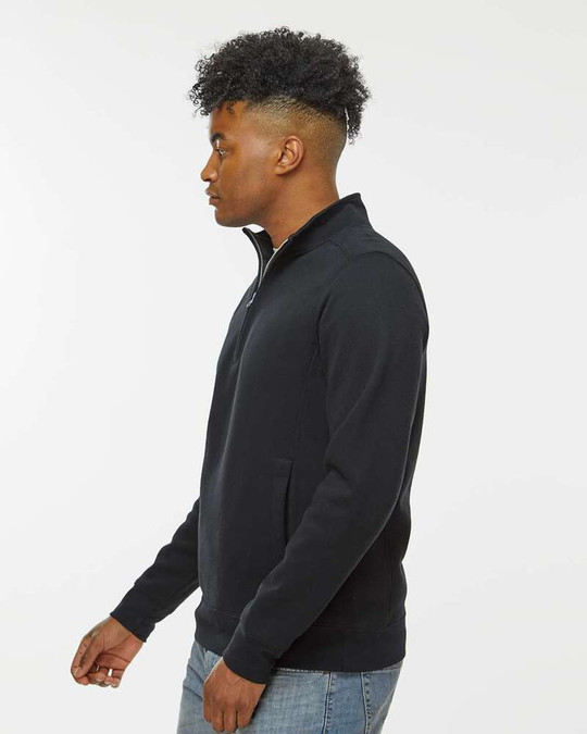 J. America 8717 - Sudadera de forro polar grueso con cremallera de un cuarto