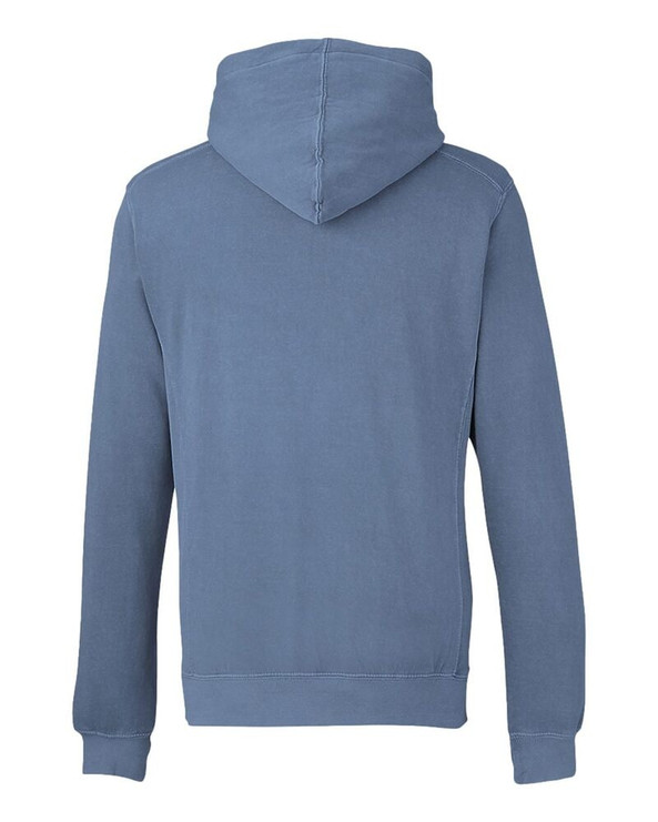 J. America 8730 - Pigment-Dyed Fleece Hooded Sweatshirt