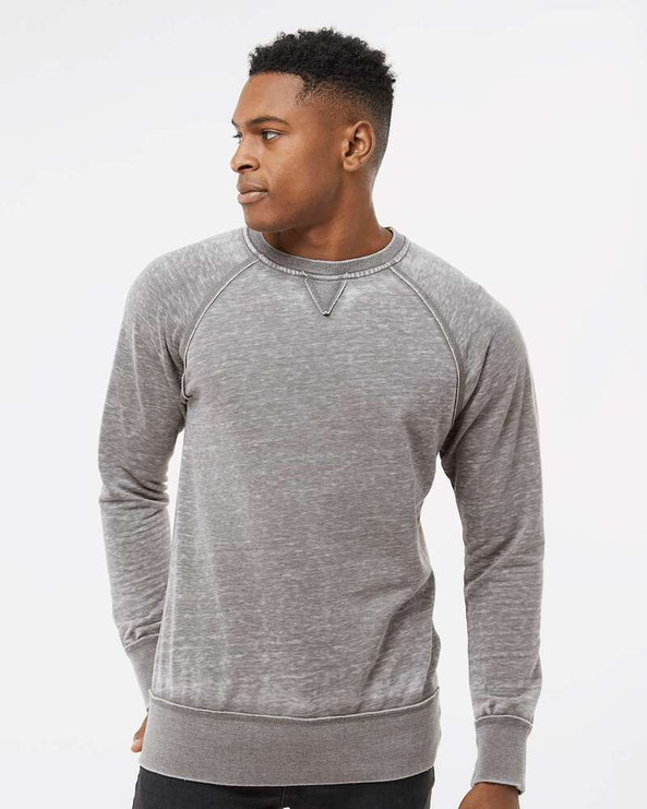 J. America 8920 - Vintage Zen Fleece Crewneck Sweatshirt