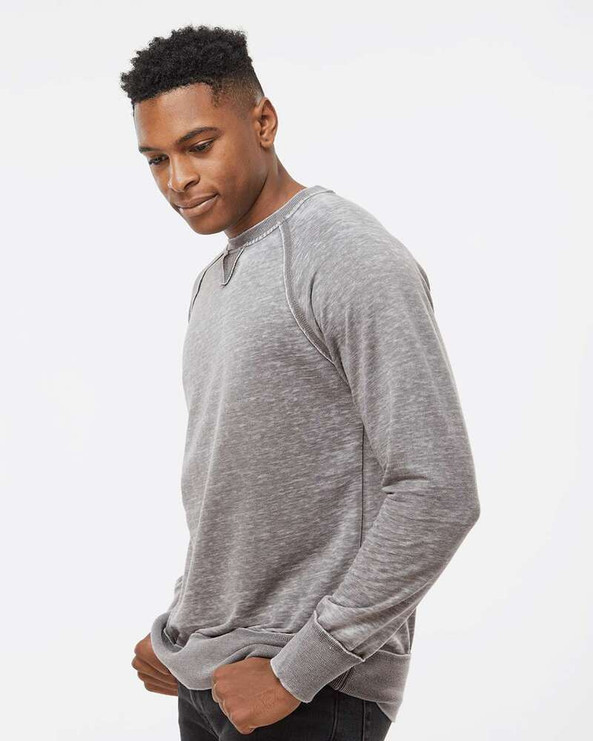 J. America 8920 - Vintage Zen Fleece Crewneck Sweatshirt