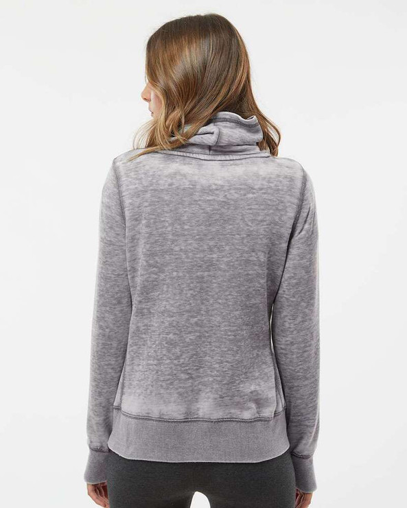 J. America 8930 - Women’s Zen Fleece Cowl Neck Sweatshirt