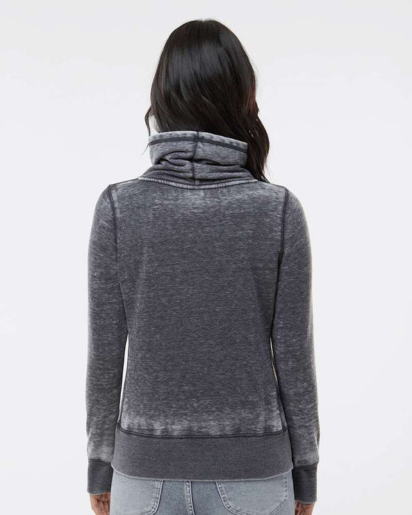 J. America 8930 - Women’s Zen Fleece Cowl Neck Sweatshirt