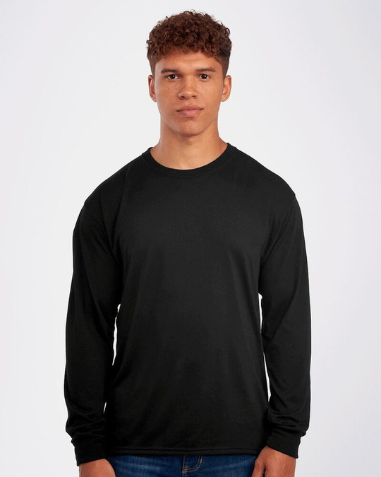 Jerzees 21MLR - Camiseta de Manga Larga de Rendimiento Deportivo