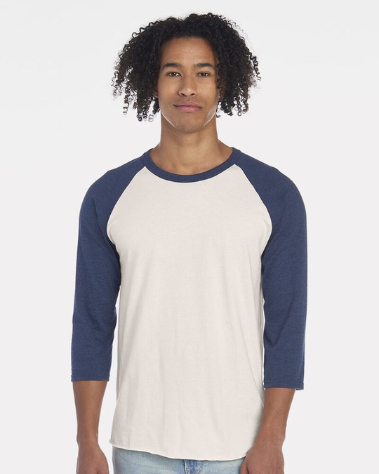 Jerzees 560RR - Camiseta de Béisbol Premium Blend Ringspun de Manga Tres Cuartos Raglan