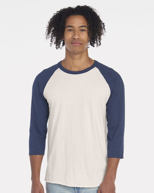JERZEES 560RR - Premium Blend Ringspun Three-Quarter Sleeve Raglan Baseball T-Shirt