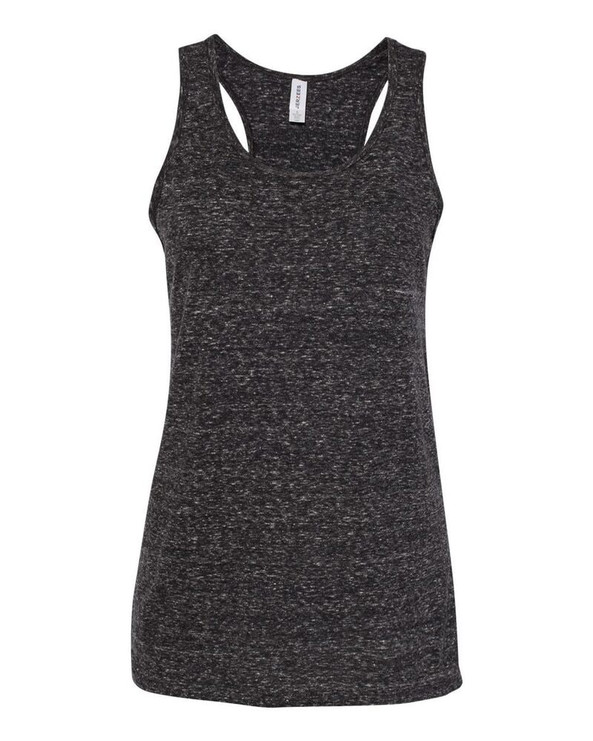 JERZEES 88WTKR - Women's Snow Heather Jersey Racerback Tank Top