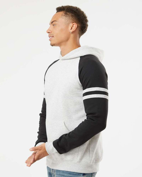 JERZEES 97CR - Nublend® Varsity Colorblocked Raglan Hooded Sweatshirt