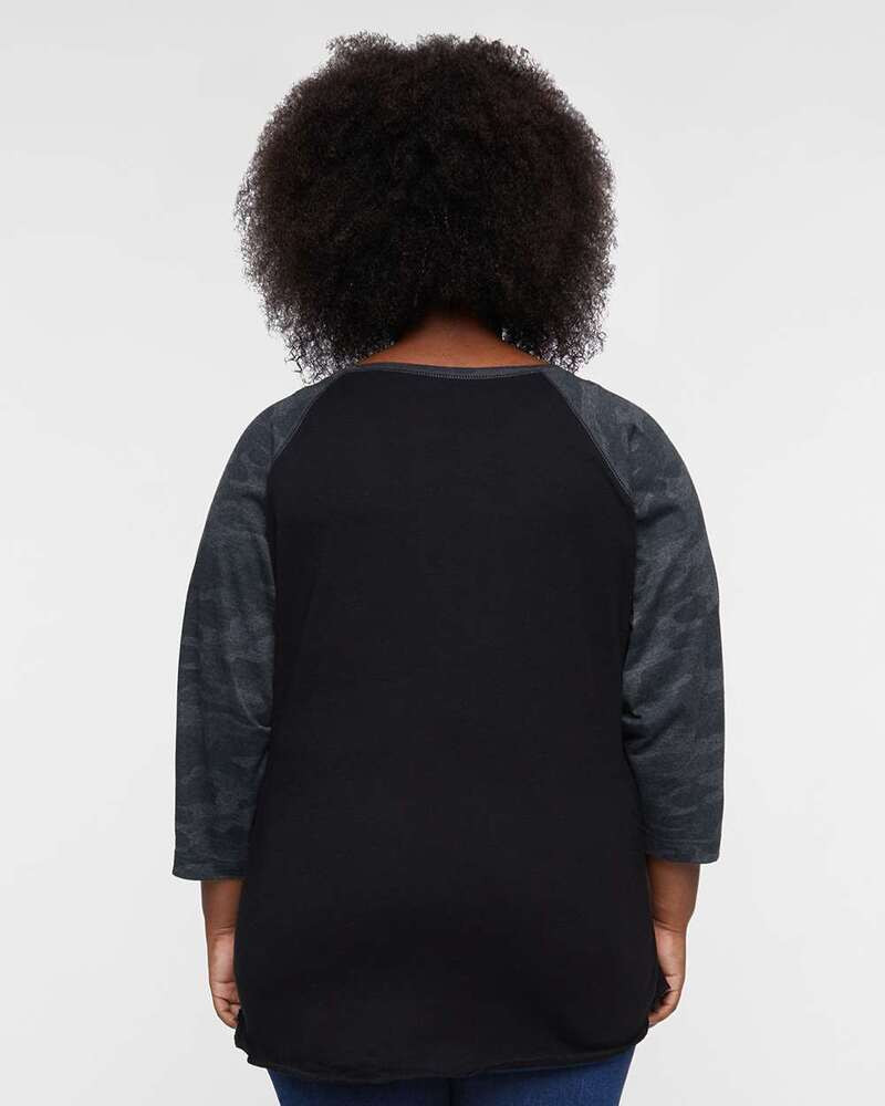 LAT 3530 - Remera jersey de baseball de manga tres cuartos