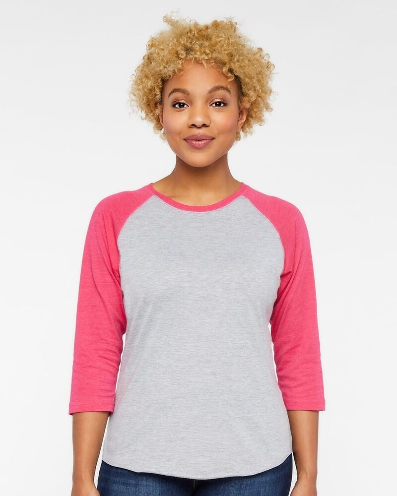 LAT 3530 - Remera jersey de baseball de manga tres cuartos