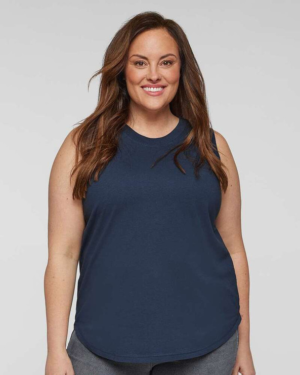 LAT 3892 - Women's Curvy Relaxed Fine Jersey Tank