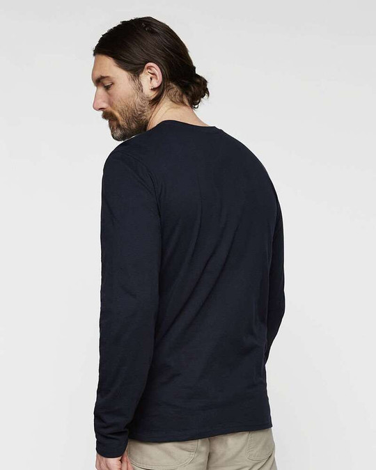 LAT 6918 - Camiseta de Manga Larga de Jersey Fino para Hombre
