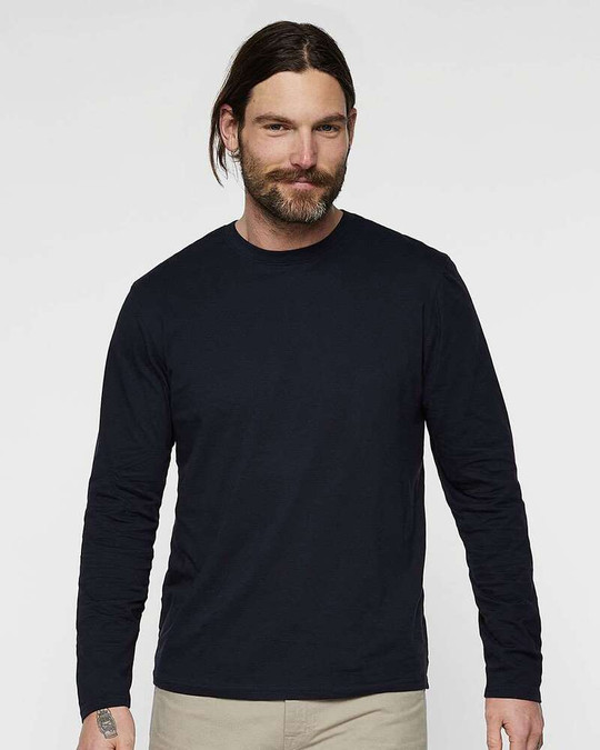 LAT 6918 - Camiseta de Manga Larga de Jersey Fino para Hombre