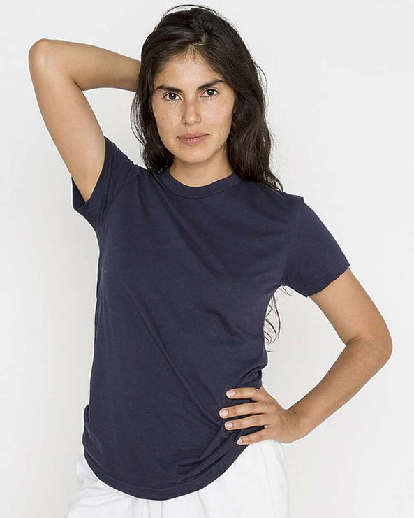 Los Angeles Apparel 21002 - USA-Made Women's Fine Jersey T-Shirt