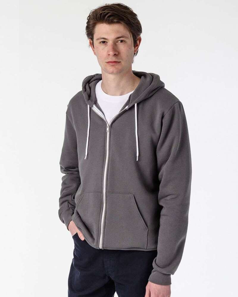 Los Angeles Apparel Flex Fleece Full-Zip Hoodie – USA-Made, Unisex, Heavyweight