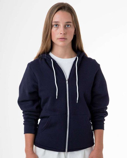 Los Angeles Apparel F97 - USA-Made Flex Fleece Full-Zip Hooded Sweatshirt