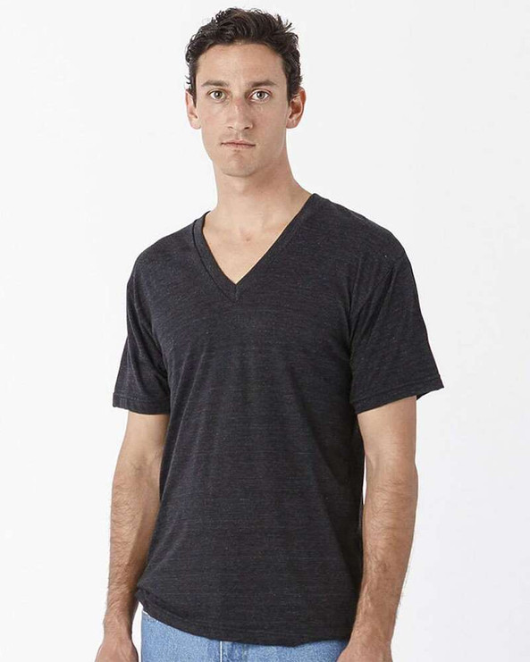 Los Angeles Apparel TR61 - USA-Made Unisex Triblend V-Neck T-Shirt