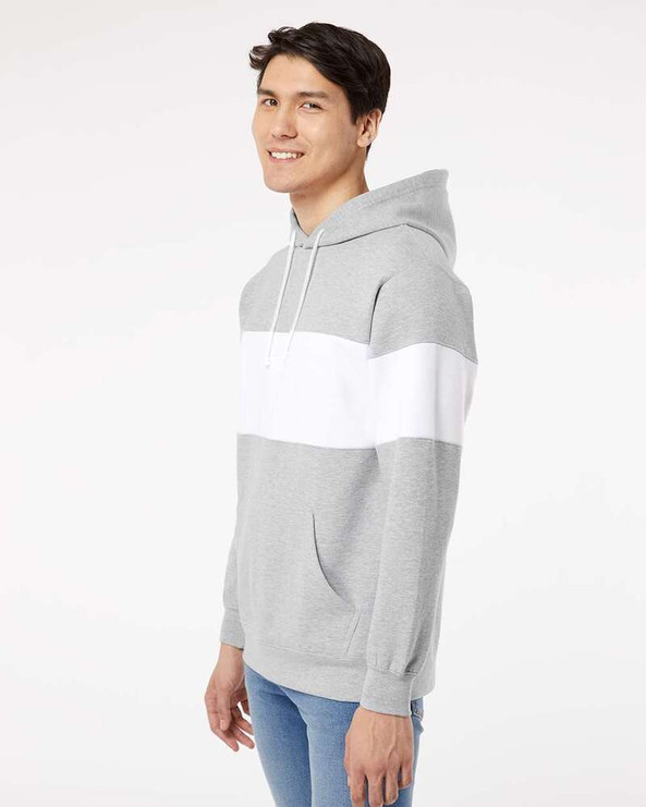 MV Sport 22709 - Classic Fleece Colorblocked Hooded Sweatshirt